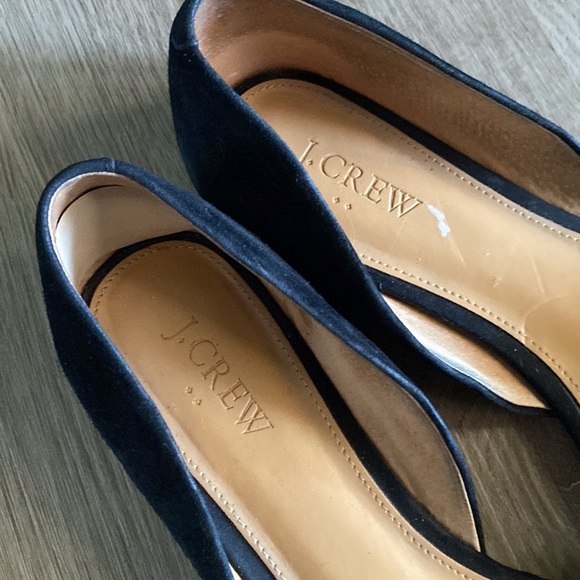 J. Crew Suede Black Flats - Picture 3 of 8